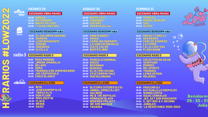 Horarios Low Festival 2022