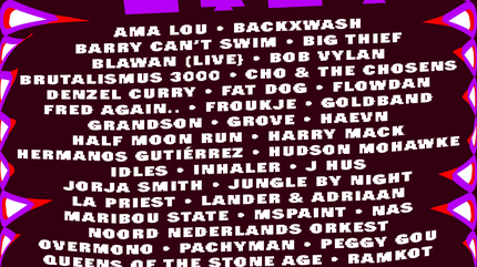 Lowlands 2024 line up.