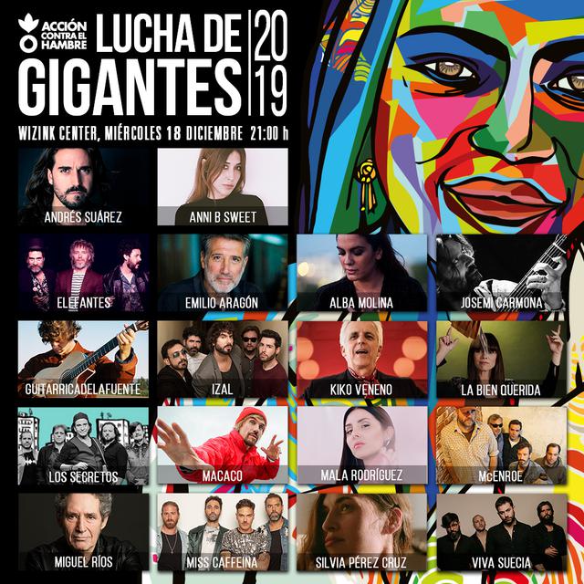 Cartel del festival Lucha de Gigantes