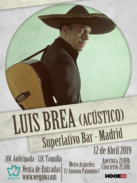 Luis Brea en Superlativo Bar de Madrid
