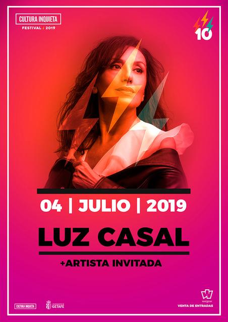 Luz Casal actuará el jueves 04 de julio en la 10a Edición del Festival Cultura Inquieta de Getafe