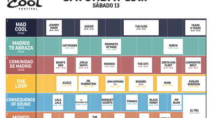 Horarios Mad Cool 2019 sábado