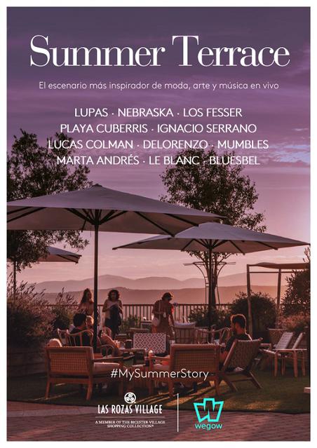 Cartel artitas Summer Terrace 2019