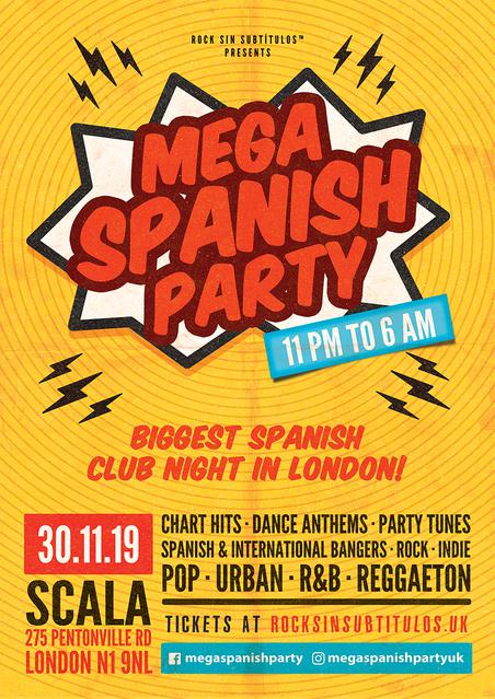 Sábado 30 Noviembre 2019 // 11 pm a 6 am // @ Scala, Kings Cross, Londres
