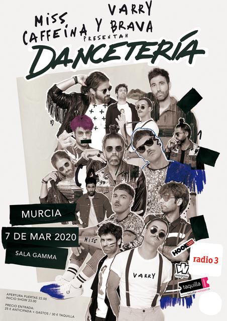 Cartel Dancetería Sala Gamma de Murcia
