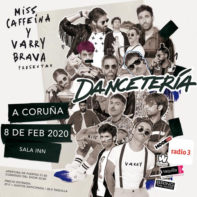 Cartel Dancetería Inn Club A Coruña