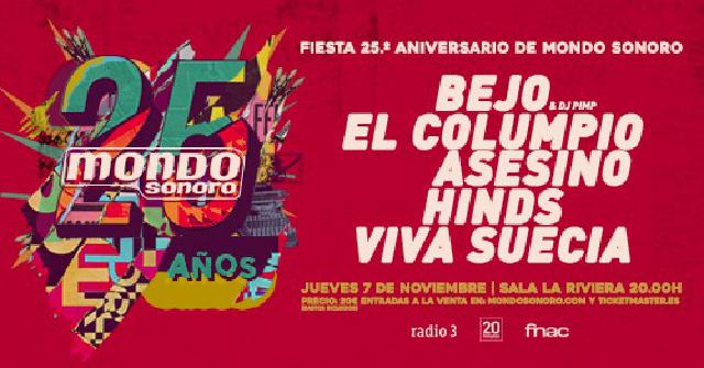 Cartel 25 aniversario Mondo Sonoro