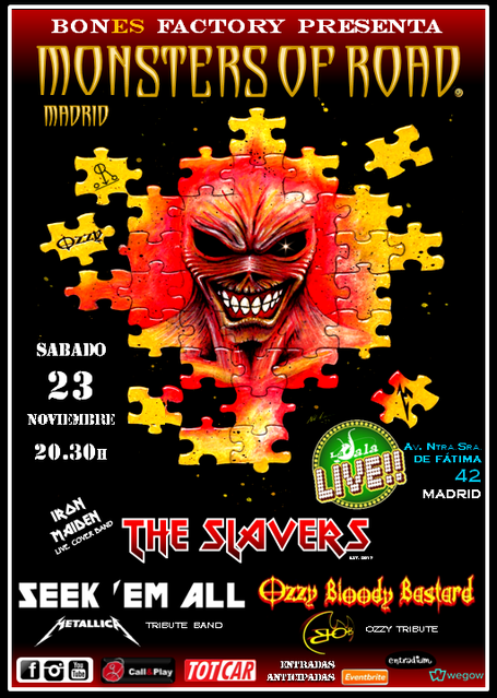 Cartel Oficial Monsters of Road Madrid