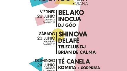 Cartel por días Mugacu Fest Viana 2018