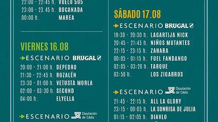 Horarios No Sin Música 2019