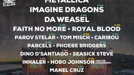 Cartel por días NOS Alive 2022