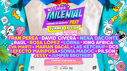 Cartel Nostalgia Milenial 2024