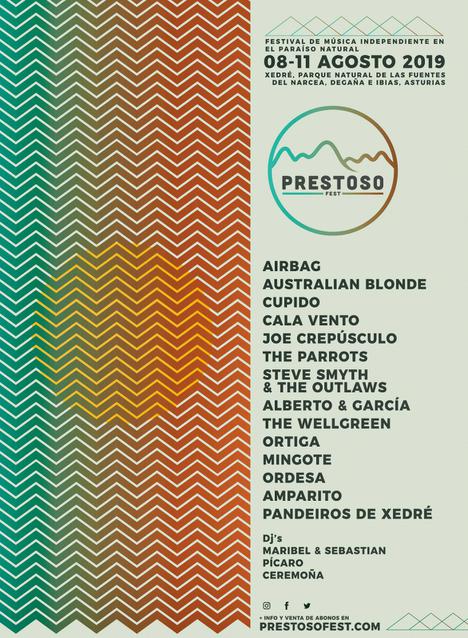 Cartel completo de la IV edición del Prestoso Fest