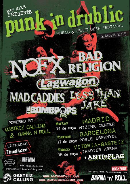 Cartel de Punk In Drublic Madrid 2019