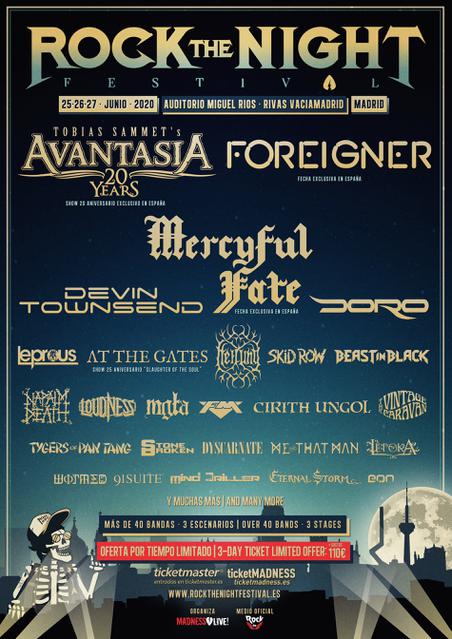 Cartel de Rock the Night 2020
