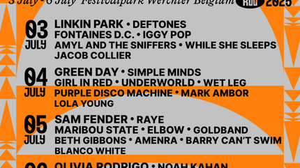 Rock Werchter 2025 lineup