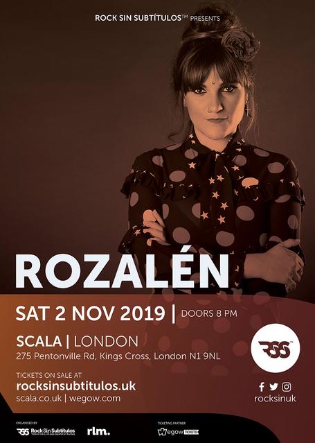 Sábado 2 Noviembre 2019 / 20 horas @ Scala, Londres
