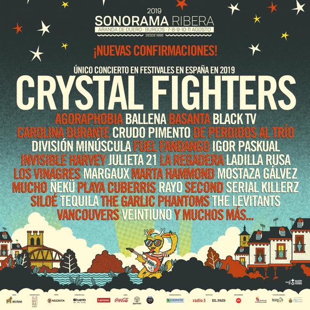 Cartel confirmaciones Sonorama Ribera 2019