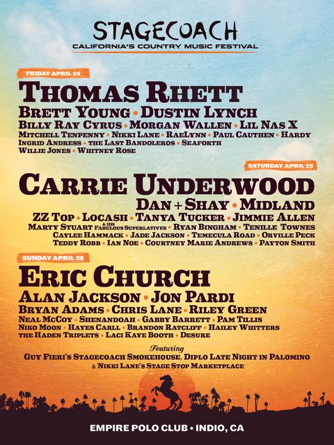 Stagecoach Festival 2020 line-up