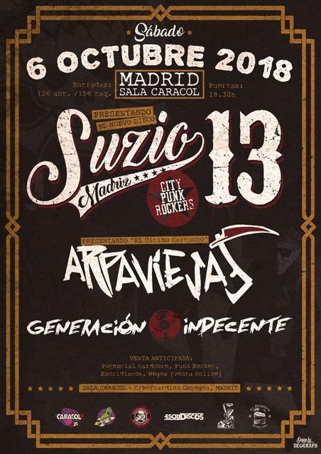 Cartel del concierto del 6 de octubre