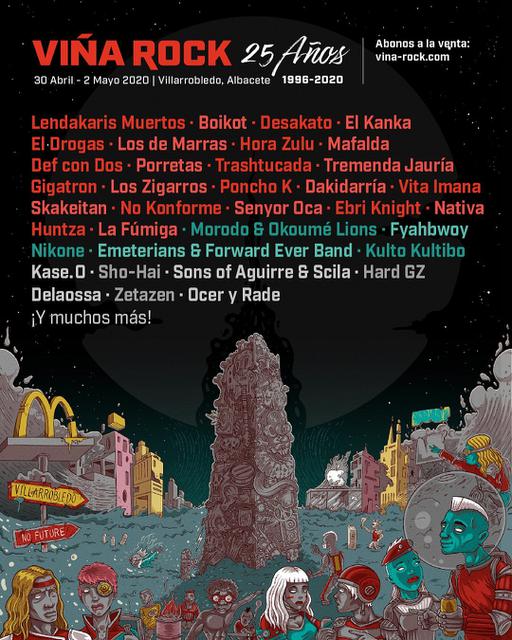 Cartel de Viña Rock 2020