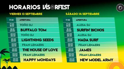 Horarios Visor Fest 2019