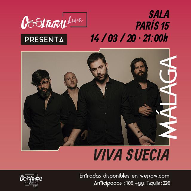 #CoolturalLive presenta a Viva Suecia en Málaga