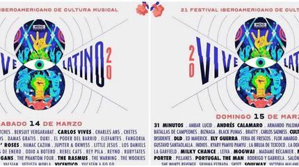 Cartel por días de Vive Latino 2020