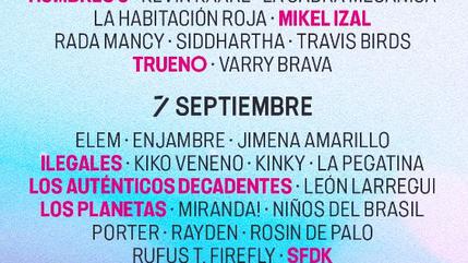 VIVE LATINO line up por días