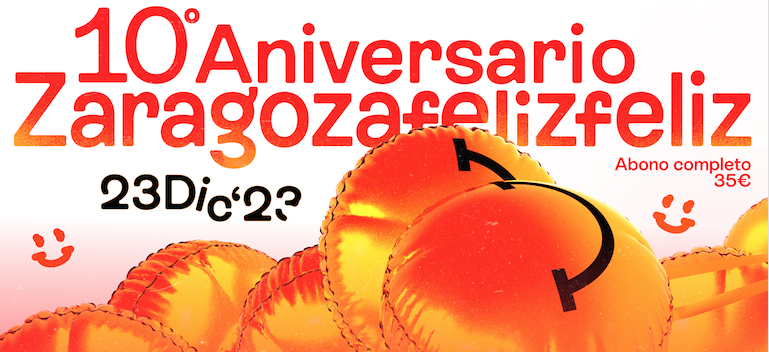 Fotografía promocional de 10ºAniversario Zaragozafelizfeliz