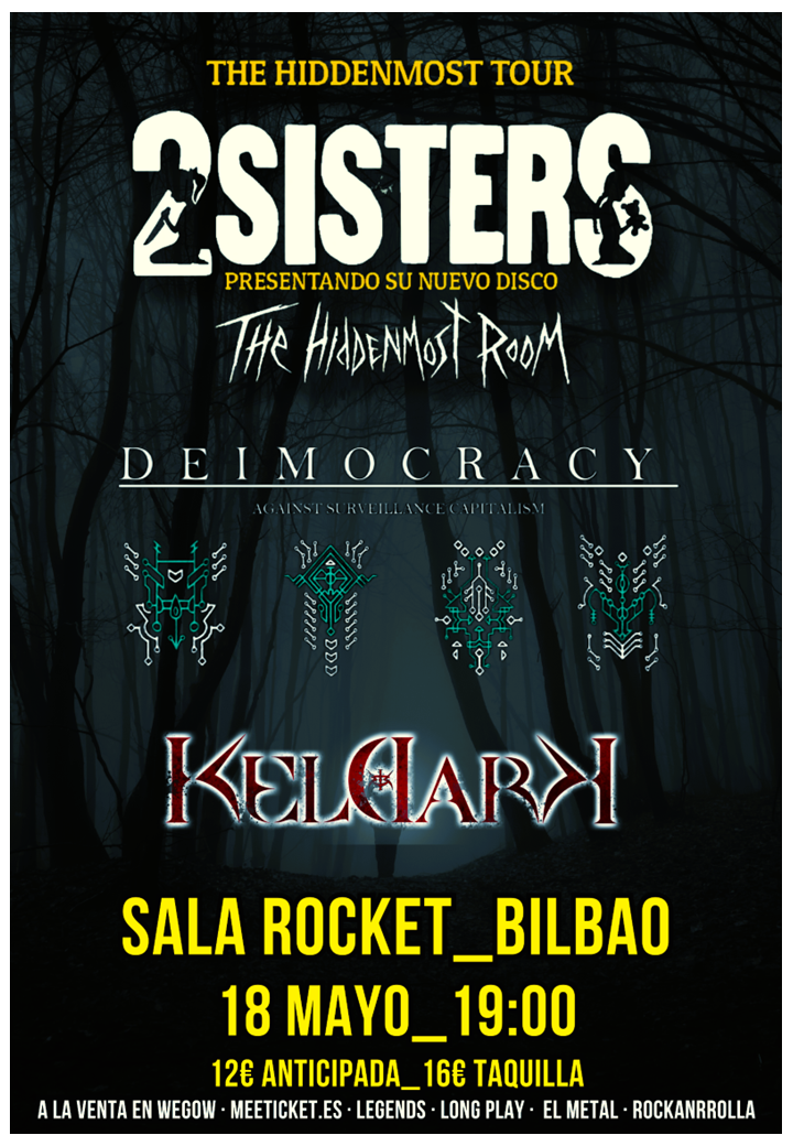 Fotografía promocional de 2SISTERS + DEIMOCRACY + KELDARK - BILBAO