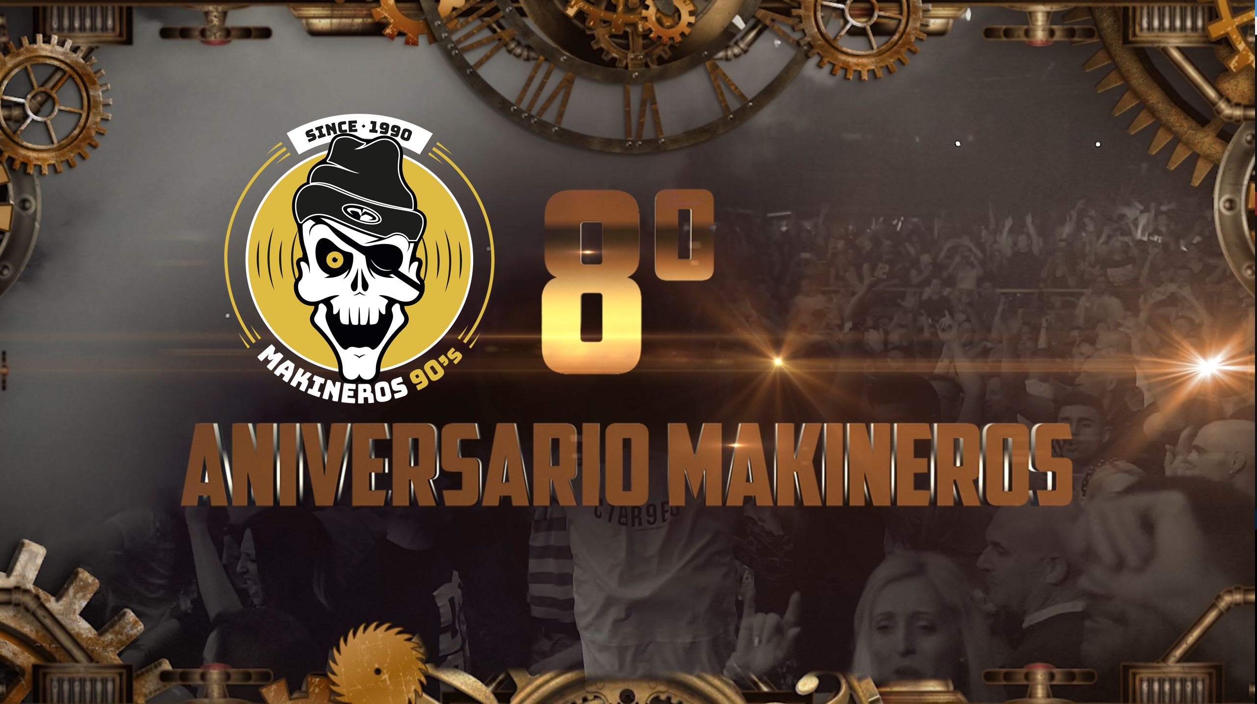 Fotografía promocional de 8° Aniversario Makineros 90's