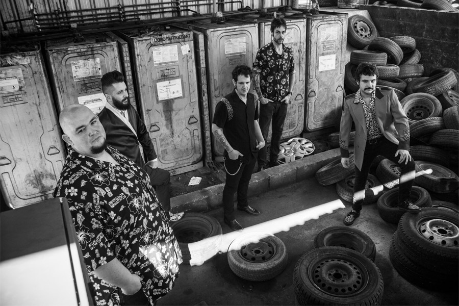 Fotografía promocional de A Contra Blues en Sabiñánigo