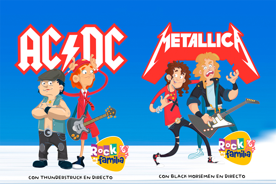 Fotografía promocional de ACDC vs METALLICA - Rock en Familia