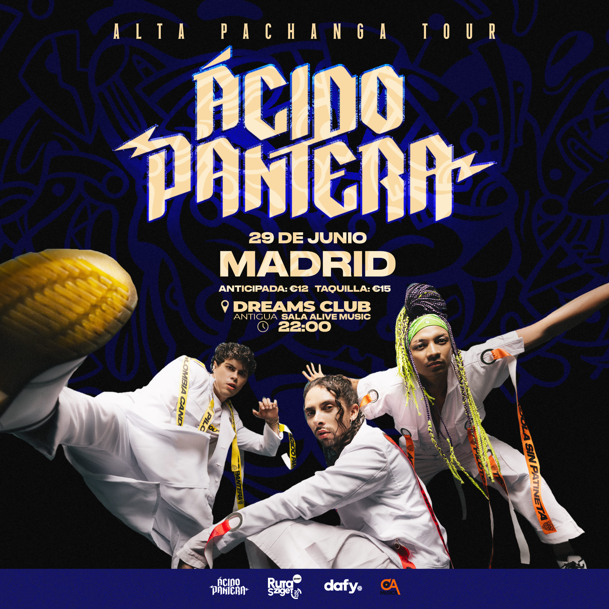 Fotografía promocional de ÁCIDO PANTERA en MADRID