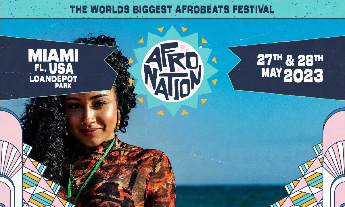 Promotional photograph of Afro Nation Miami 2023.