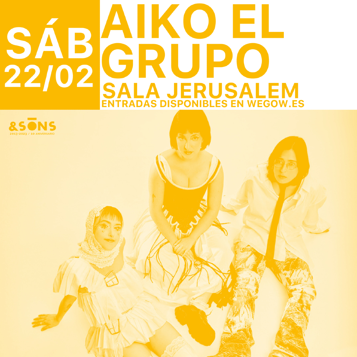 Fotografía promocional de Aiko el grupo en Valencia