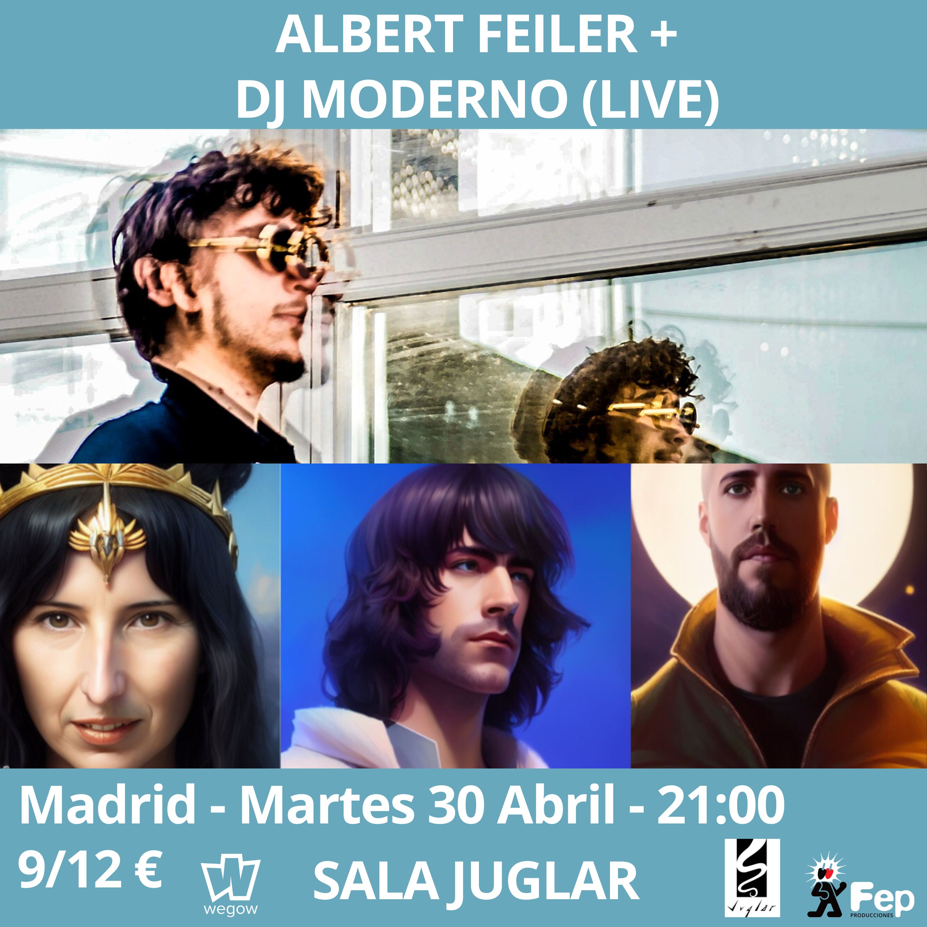 Fotografía promocional de ALBERT FEILER + DJ MODERNO (LIVE) SALA JUGLAR