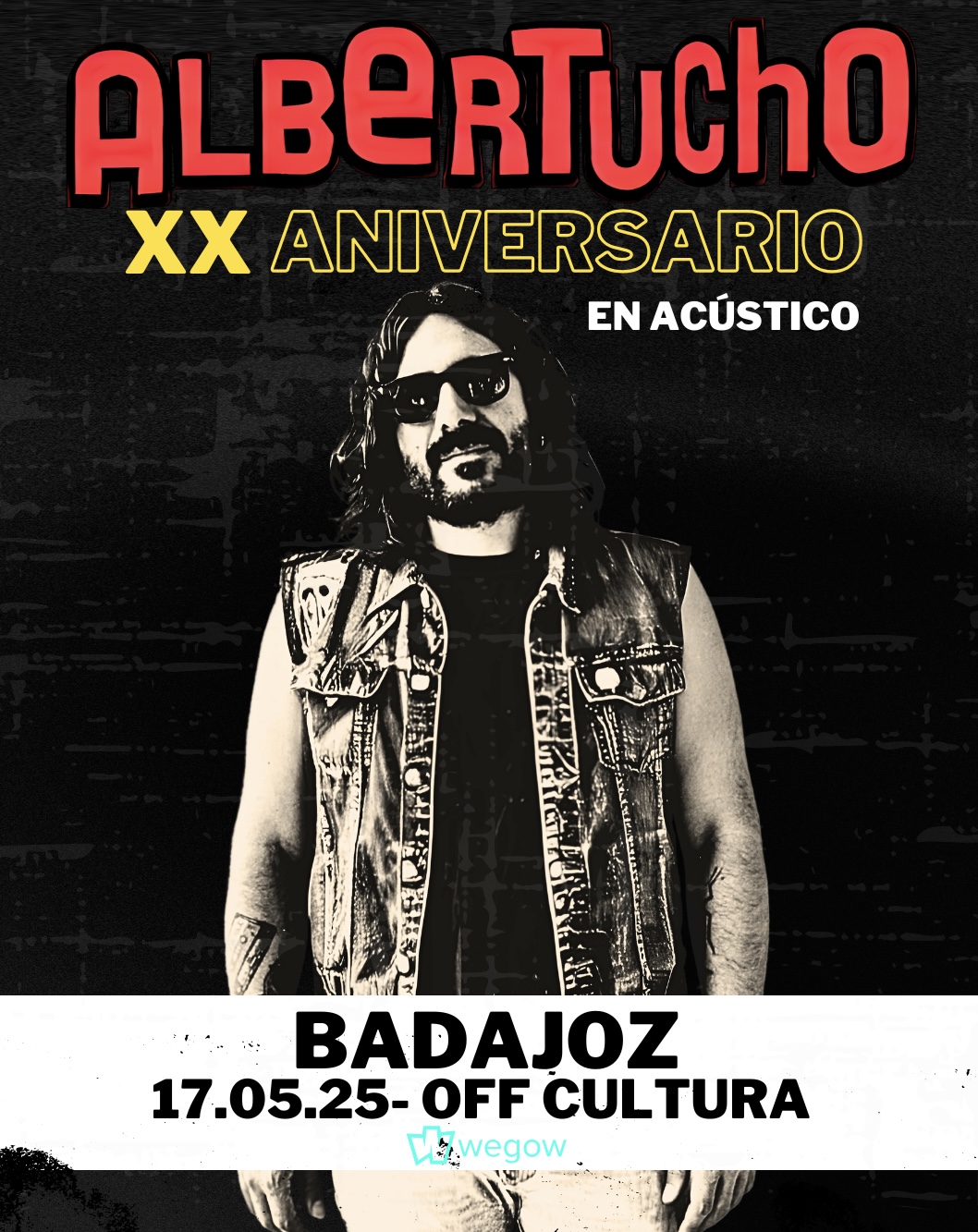 Fotografía promocional de Albertucho en Badajoz