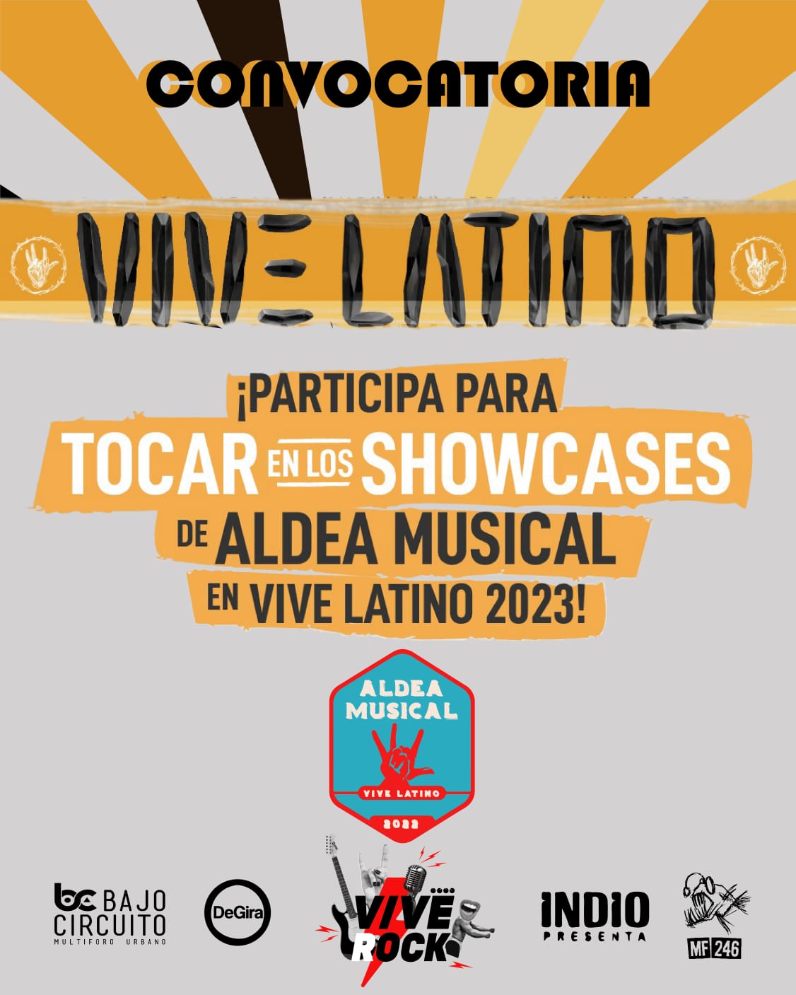 Fotografía promocional de Aldea Vive Latino 2023 - Final en Bajo Circuito
