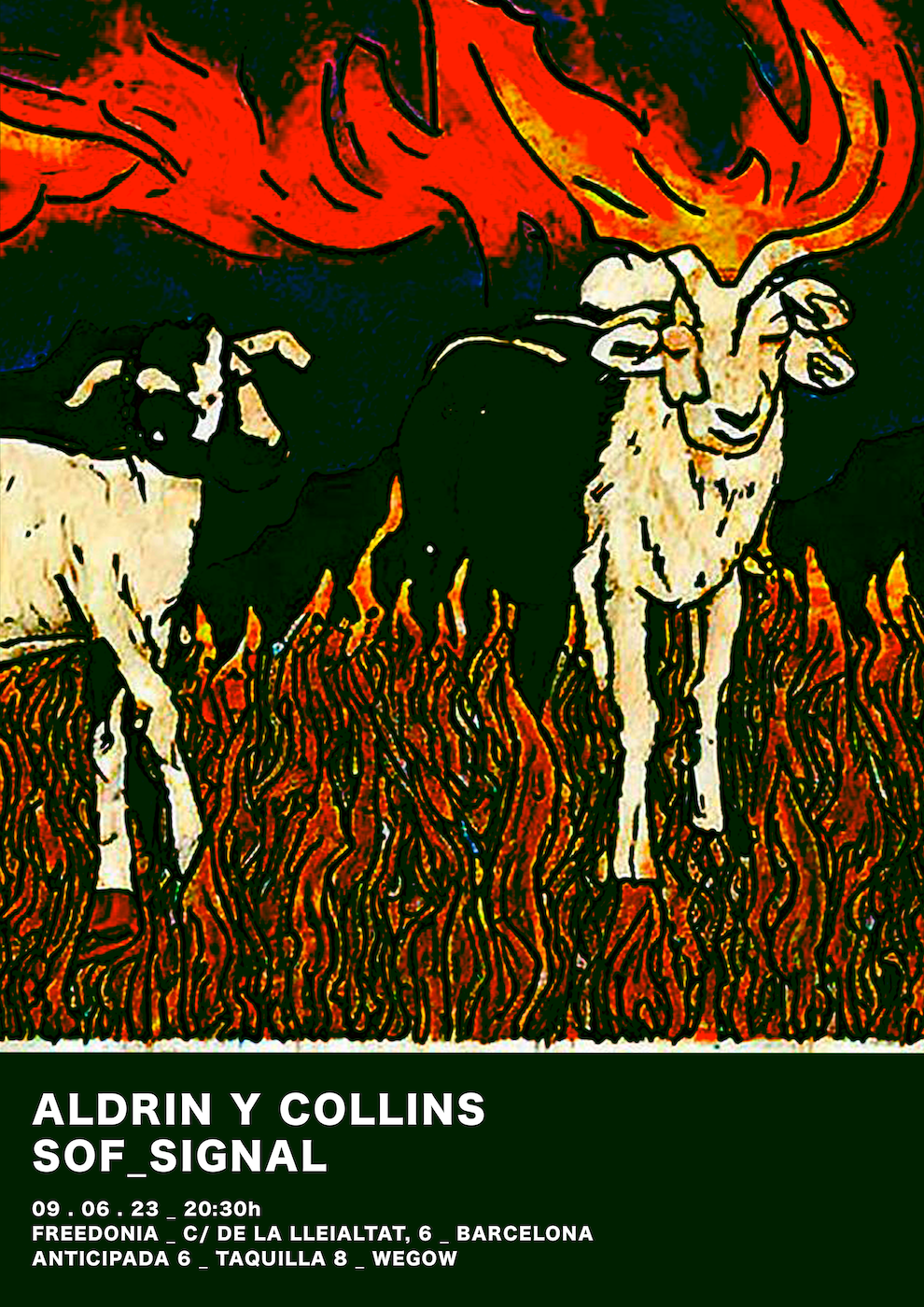 Fotografía promocional de Aldrin y Collins + Sof_Signal - Freedonia (Barcelona)