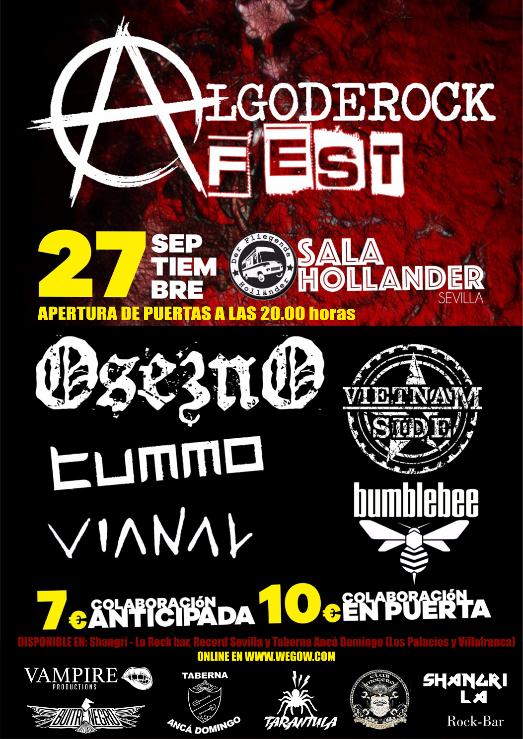 Fotografía promocional de Algoderock Fest