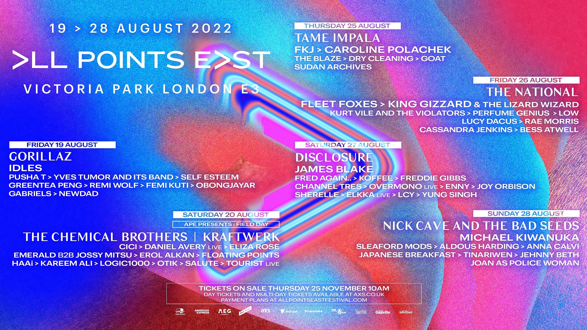 Promotional photograph of All Points East 2022.