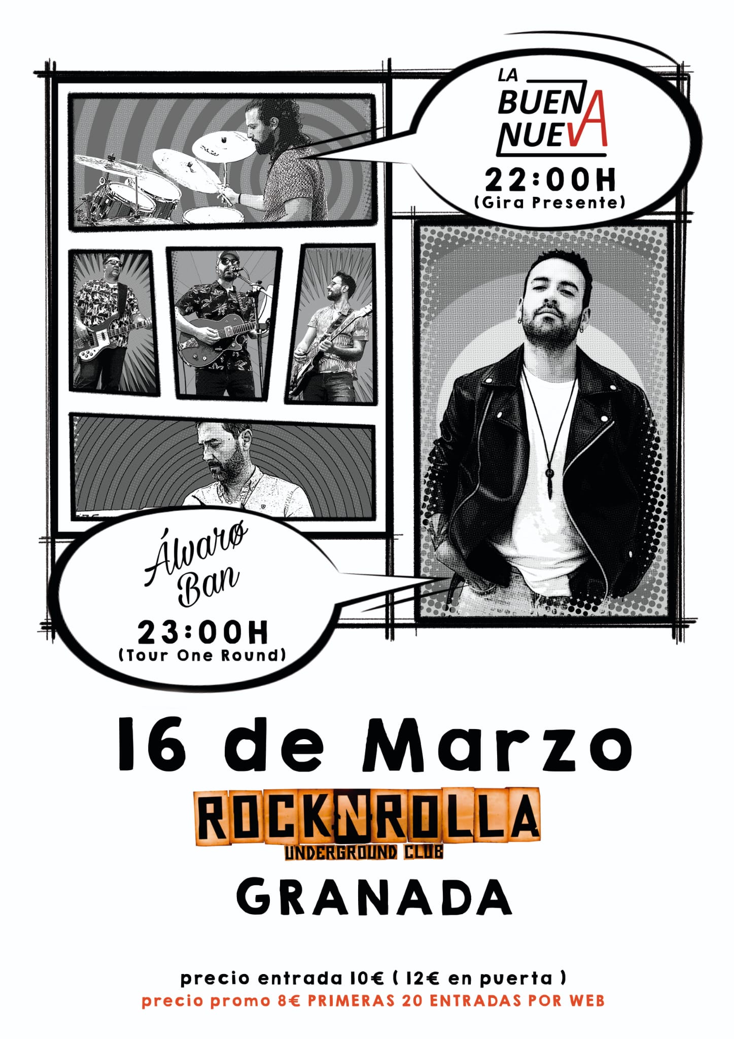 Fotografía promocional de Álvaro Ban + La buena Nueva en Granada