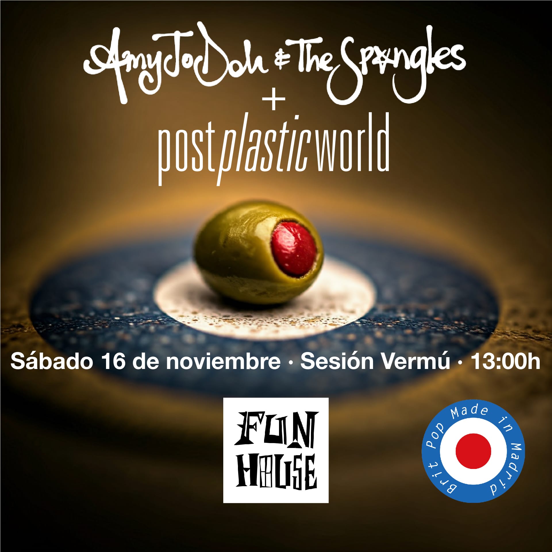 Fotografía promocional de AmyJo Doh & The Spangles + Post Plastic World FUNHOUSE, Sesion Vermú