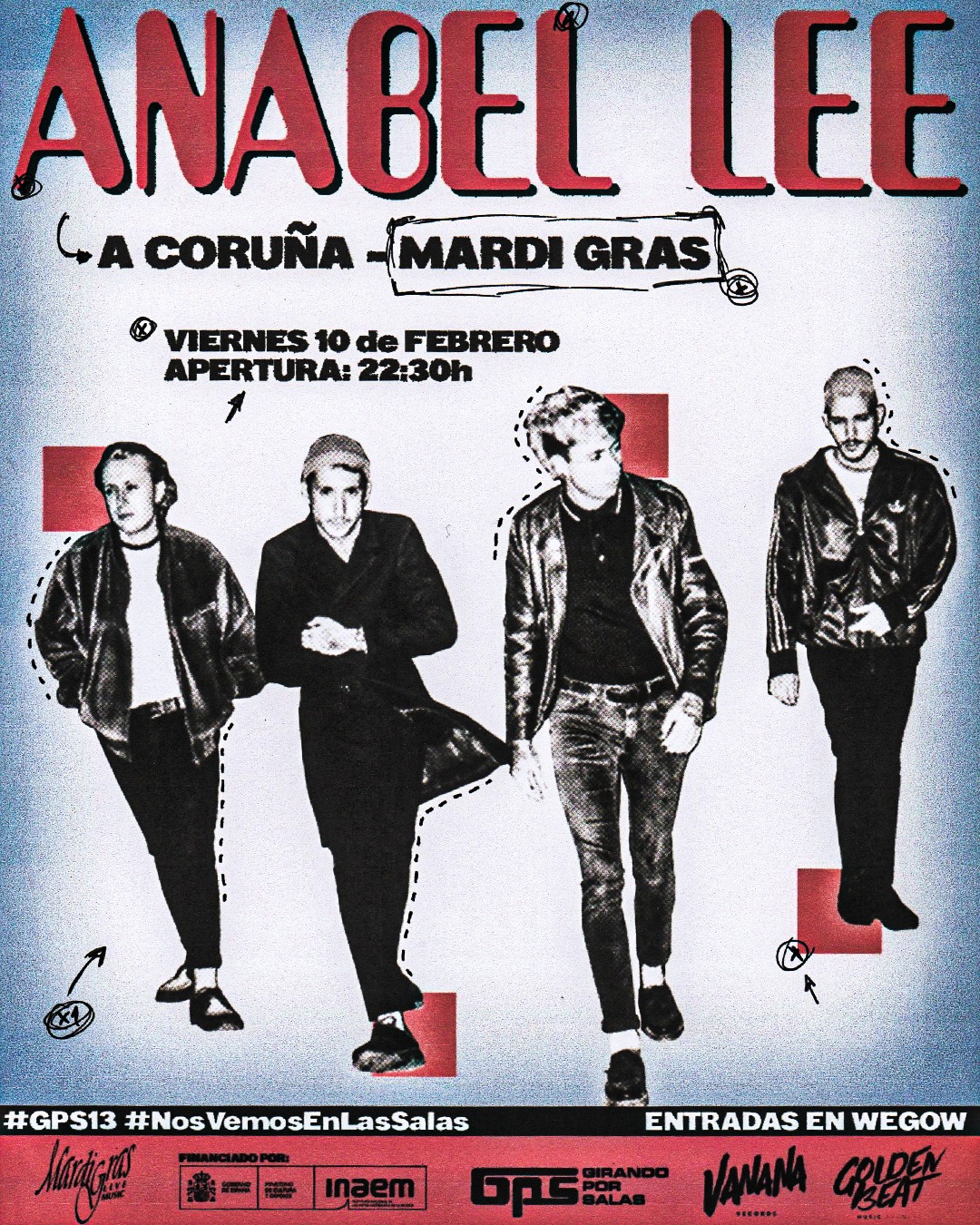 Fotografía promocional de ANABEL LEE en A Coruña - Sala Mardi Gras (GPS13)