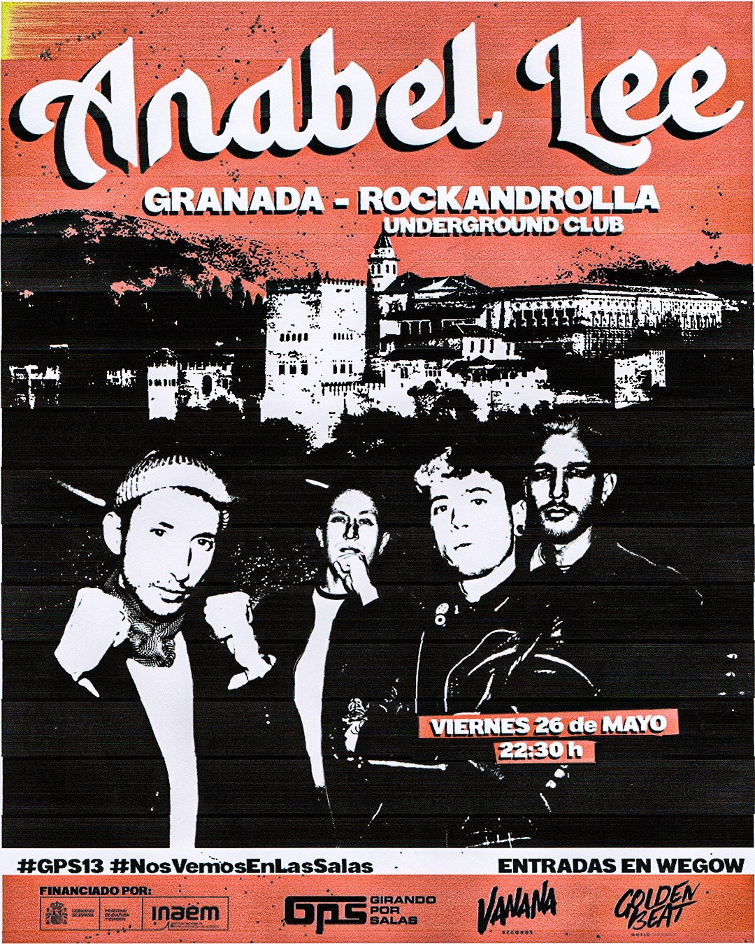 Fotografía promocional de ANABEL LEE en Granada - Sala Rocknrolla (GPS)