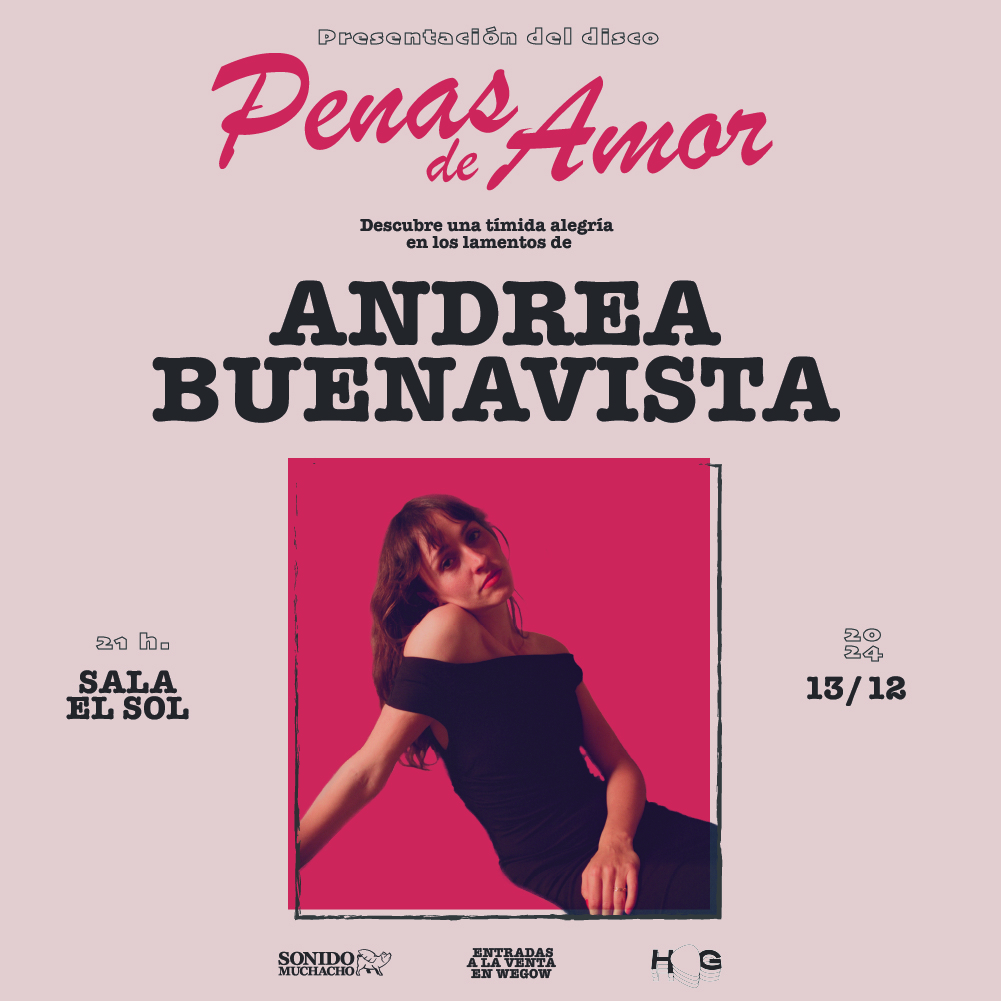 Fotografía promocional de Andrea Buenavista presenta "Penas de "Amor" en Madrid