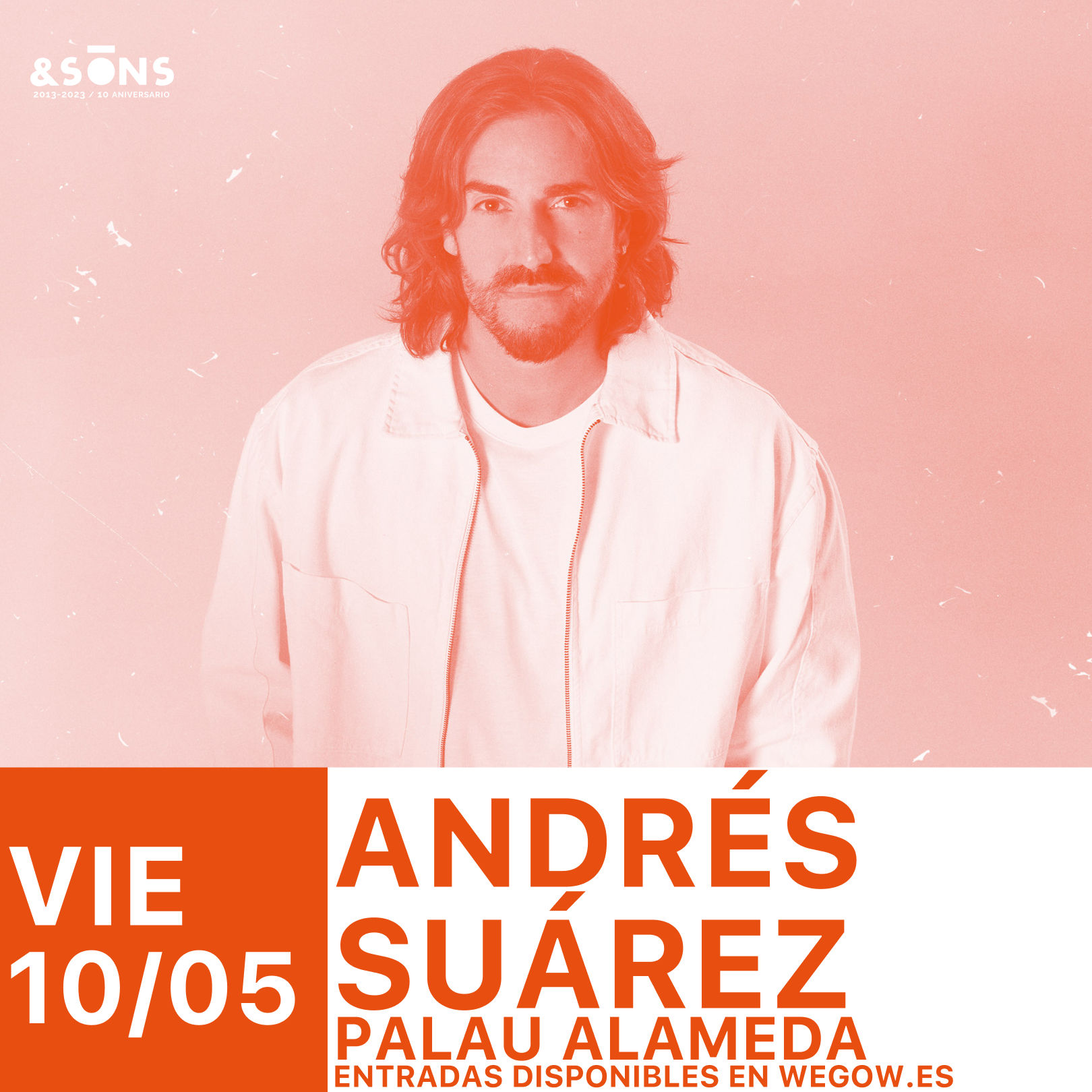 Fotografía promocional de Andrés Suárez en Valencia