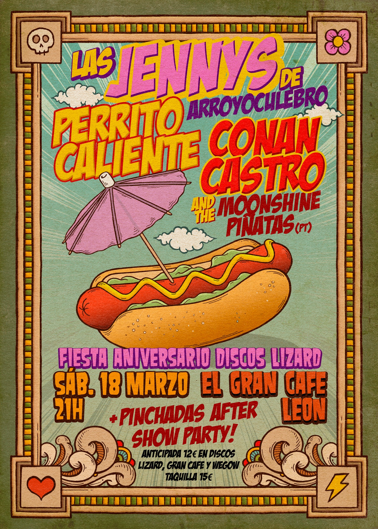 Fotografía promocional de Aniversario Discos Lizard